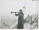 Image of Buckets blowing fog horn on board the Bowdoin